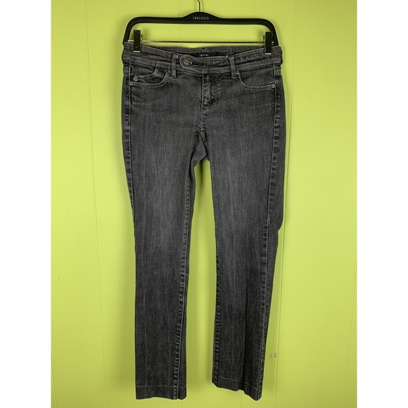 NIOR Jeans Women’s Size 2 Gray Denim Dark Wash Cotton Pockets Stretch - Picture 2 of 11